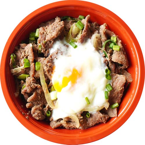 ข้าวหน้าเนื้อ ไข่ออนเซ็น