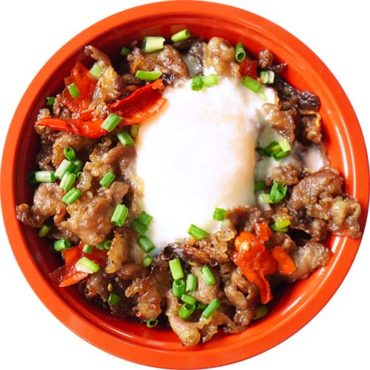 ข้าวเนื้อคั่วพริกเกลือ