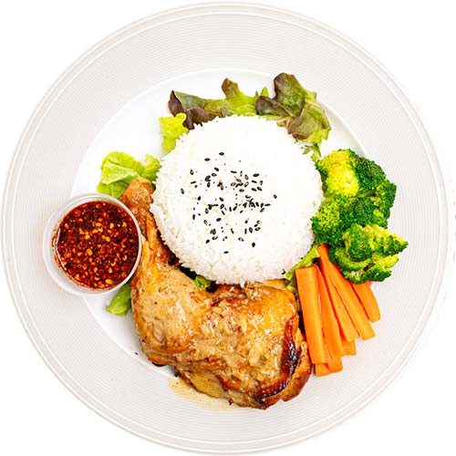 ข้าวไก่อบนมสด