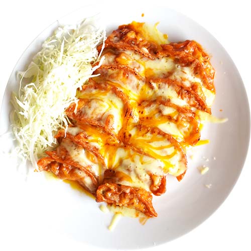 เกี๊ยวซ่าไก่สไปซี่ชีส