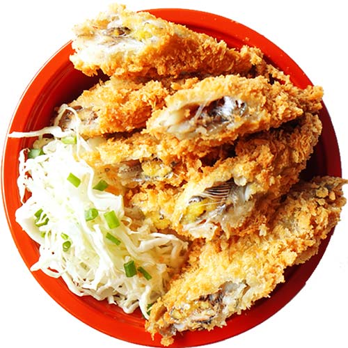 ข้าวปลาไข่ทอด น้ำจิ้มซีฟู้ด