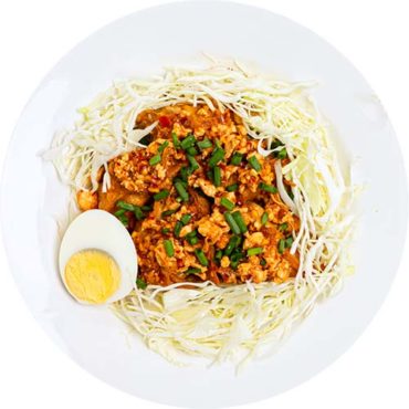 เกี๊ยวซ่าทอดต้มยำแห้ง