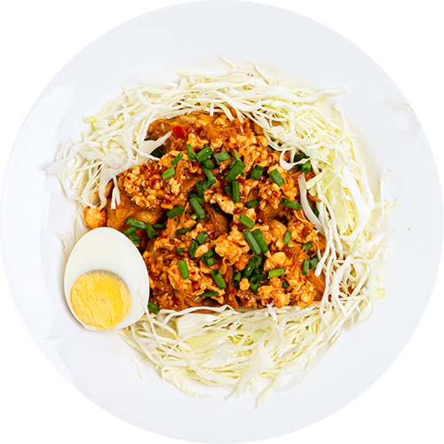 เกี๊ยวซ่าทอดต้มยำแห้ง