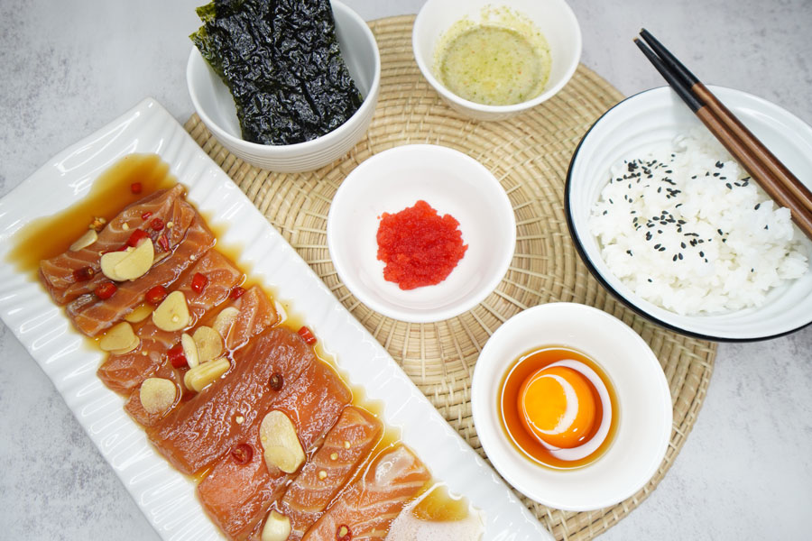 แซลมอนดองซีอิ๊วเกาหลี สูตร