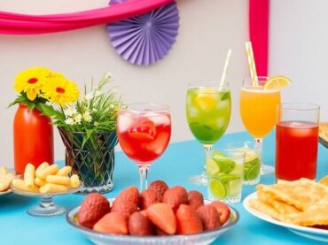 เบรคจัดงานสวยงาม มีอาหารและเครื่องดื่มน่าทาน