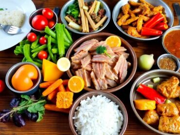 อาหารฮาลาลที่หลากหลายและมีชีวิตชีวาในจาน