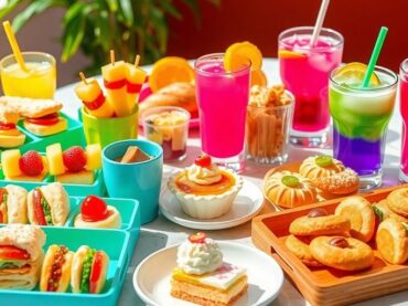 ชุดอาหารว่างหลากหลายสีสันน่ารับประทาน