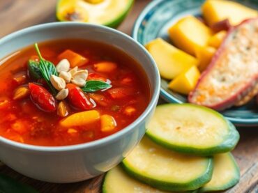 น้ำปลาหวานพร้อมเครื่องเคียงวางบนโต๊ะไม้