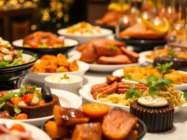 อาหารจัดเลี้ยงปีใหม่หลากหลาย