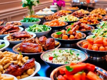 อาหารจัดเลี้ยงหลากหลายชนิด