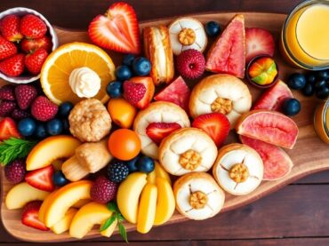 ชุดอาหารว่างสวยงาม จัดวางอย่างน่ารับประทาน