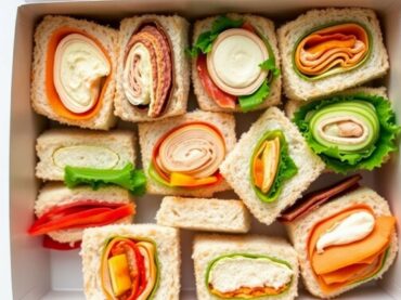 แซนวิชกล่องของว่างหลากหลายไส้ น่ารับประทาน