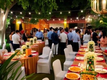 งานเลี้ยงอาหารไทยในเชียงใหม่ บรรยากาศหรูหรา